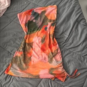 Strapless Multicolor SHEIN Dress